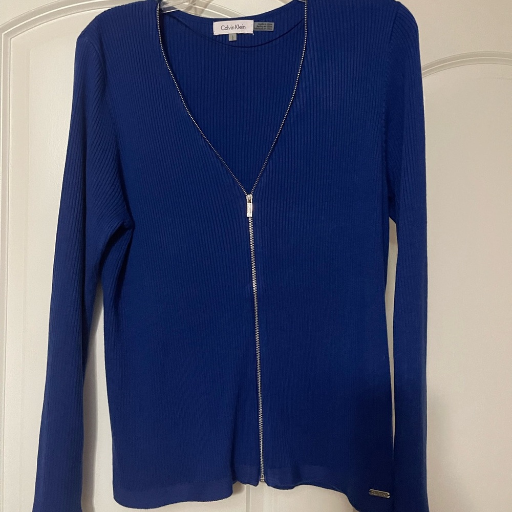 Calvin Klein Royal Blue Knit Sweater